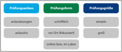 Überblick über die Prüfungsarten, die den Aufsichtsbehörden für den Datenschutz zur Verfügung stehen