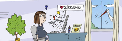 Wie ist durchgesickert, dass Frau Meier schwanger ist?