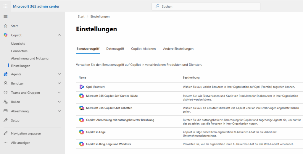Microsoft 365 ermöglicht es, die Copilot-Einstellungen für alle Nutzer zentral zu konfigurieren.