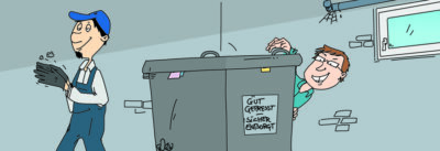 Wenn vermeintlich sicher gelagertes Altpapier eigene Wege geht