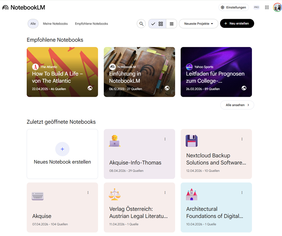 Google NotebookLM gehört zu den beliebtesten KI-Tools